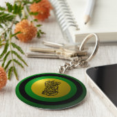 Loki Shield Round Sleutelhanger (Zijkant)