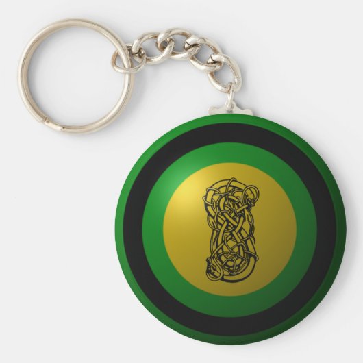 Loki Shield Round Sleutelhanger (Voorkant)