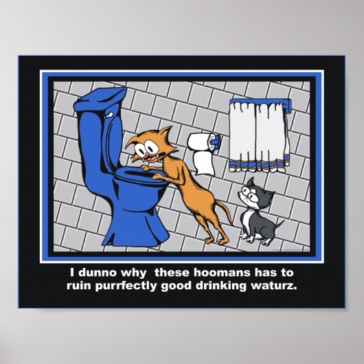 Loki "Toilet Trouble" Bathroom Print (Voorkant)