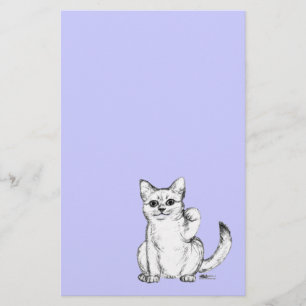 Lokkende Kitty Kat Maneki Neko Briefpapier