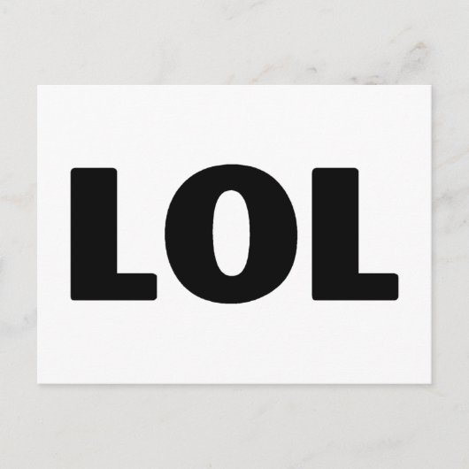 LOL BRIEFKAART (Voorkant)