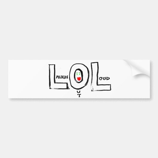 LOL bumpersticker (Voorkant)