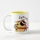 LOL Cats | Fat Musical Cat Tweekleurige Koffiemok (Links)