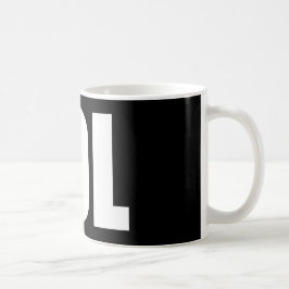 LOL (donker) Koffiemok