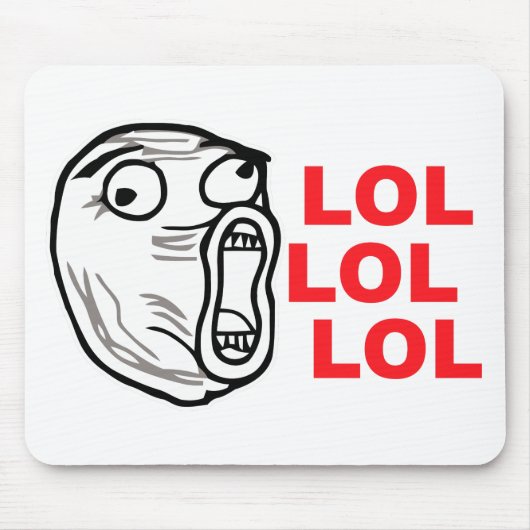 lol face meme humor rofl omfg omfg muismat (Voorkant)