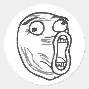 LOL Face Ronde Sticker