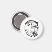 LOL gezicht ronde magneet 1 (Voorkant / Achterkant)