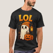 LOL Ghost Halloween T-Shirt | Cute Spooky Pumpkin  (Devant)