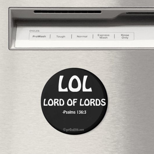 LOL gotGod316.com Scripture Magneet (Insitu (Vaatwasser))