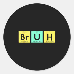 Lol Grappig Chemie Cadeau Meme Periodiek Systeem M Ronde Sticker