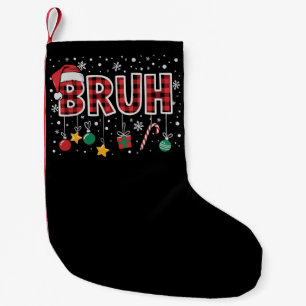 Lol Grappige Kerstmis Rood Geruit Kerstmis Pyjama  Kleine Kerstsok