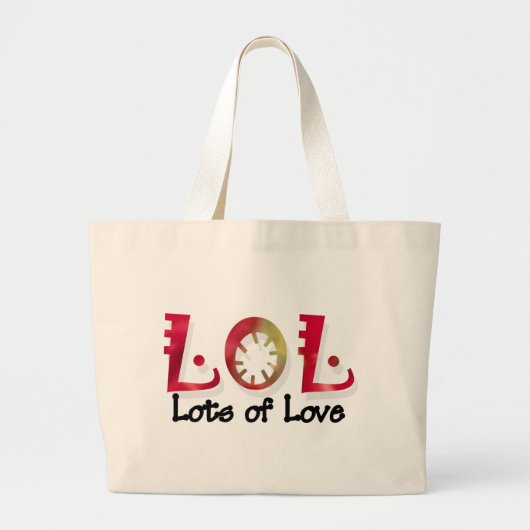 LOL GROTE TOTE BAG (Voorkant)