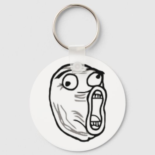LOL Guy Internet Meme Rage Face Sleutelhangers (Voorkant)