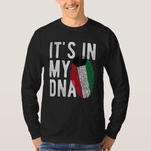 Lol het zit in mijn DNA Koeweit vlag Vingerafdruk T-shirt