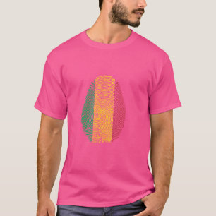 Lol, het zit in mijn DNA Mali vlag Vingerafdruk T-shirt