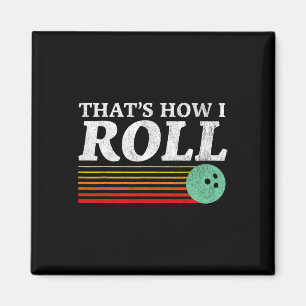Lol hoe ik rol Retro Bowling Strike Kalkoen Magneet