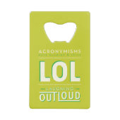 LOL KREDIETKAART FLESSENOPENER (Voorkant)