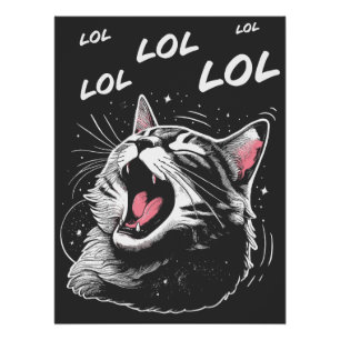 LOL Lachende Kat Perfect Poster