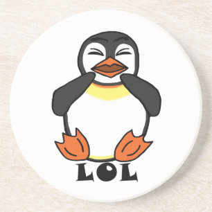 LOL Lachpinguïn Zandsteen Onderzetter