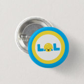 LOL Laugh Out Loud Emoji Ronde Button 3,2 Cm (Voorkant /achterkant)