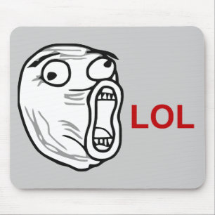 LOL Laugh Out Loud Rage Face Meme Muismat