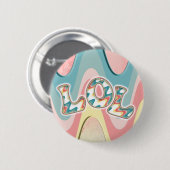 lol ~ lichtgolven ronde button 5,7 cm (Voorkant /achterkant)
