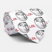 LOL meme face Stropdas (Opgerold)