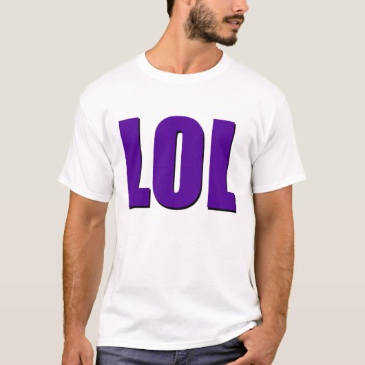 LOL paars T-shirt (Voorkant)