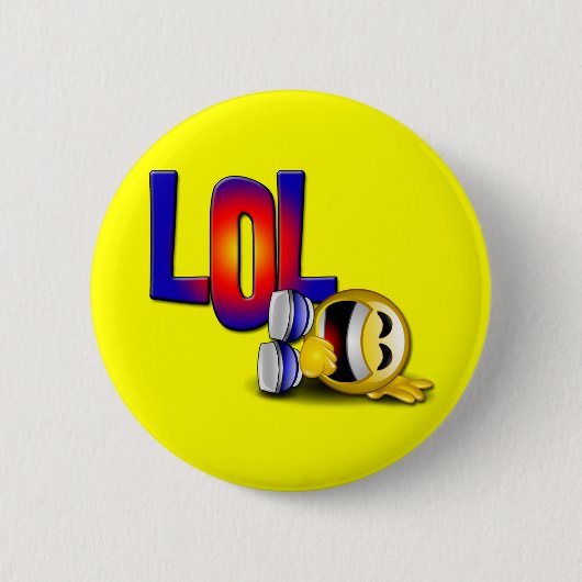 LOL RONDE BUTTON 5,7 CM (Voorkant)