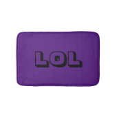 LOL Royal Paars and Black Cute & Funny Bath Mat (Voorkant)
