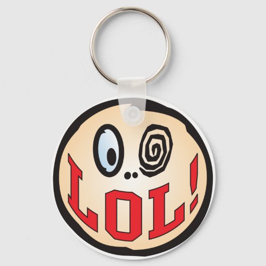 LOL Text Head Sleutelhanger (Voorkant)