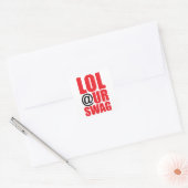 LOL @ UR SWAG VIERKANTE STICKER (Envelop)