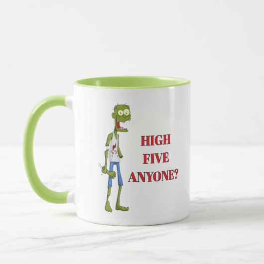 LOL! ☕ Zombie Mug – High Five Anyone? (Gauche)