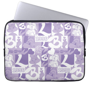 Lola '96-rasterpatroon laptop sleeve