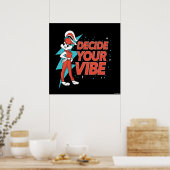 Lola Bunny Bepaal je vibe Poster (Keuken)