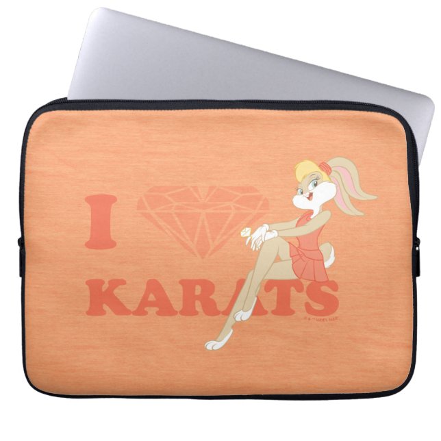 Lola Bunny I Hart Karats Laptop Sleeve (Voorkant)