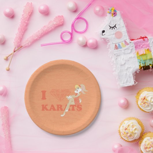 Lola Bunny I Hart Karats Papieren Bordje (Feest)