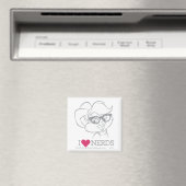 Lola Bunny - I Heart Nerds Magneet (Insitu (Vaatwasser))