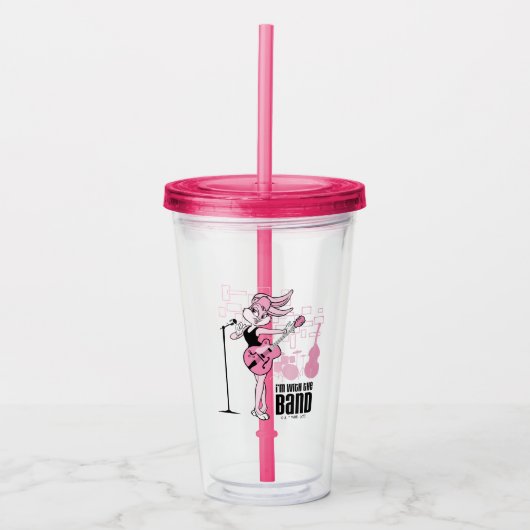 Lola Bunny Ik ben bij de band Acryl Drinkbeker (Voorkant)