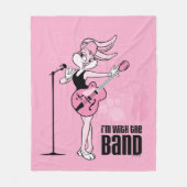 Lola Bunny Ik ben bij de band Fleece Deken (Voorkant)