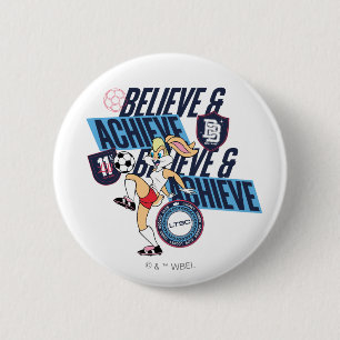 Lola Bunny LOONEY TUNES™ Voetbalclub Grafisch Ronde Button 5,7 Cm