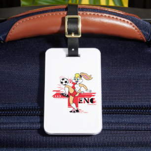Lola Bunny Team Engeland Voetbal Grafisch Bagagelabel