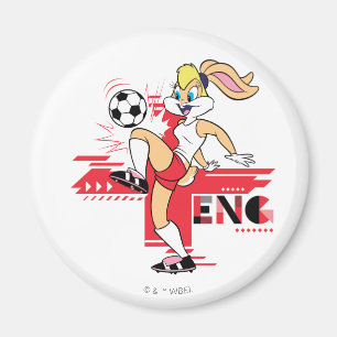 Lola Bunny Team Engeland Voetbal Grafisch Magneet