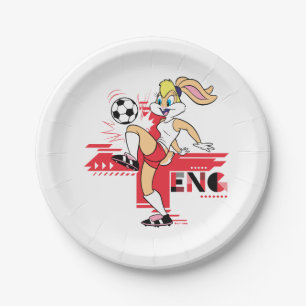 Lola Bunny Team Engeland Voetbal Grafisch Papieren Bordje
