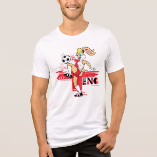 Lola Bunny Team Engeland Voetbal Grafisch Tri-Blend Shirt