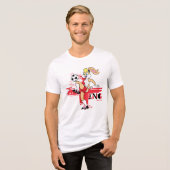 Lola Bunny Team England Soccer Graphic Tri-Blend Shirt (Voorkant volledig)