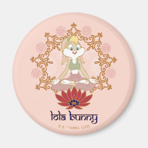 Lola Bunny Yoga Lotus Pose Magneet