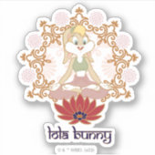 Lola Bunny Yoga Lotus Pose Sticker (Voorkant)