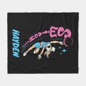 Lola Buny "ZWISH!" Basketball Dunk Fleece Deken (Voorkant (Horizontaal))