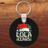 Lola Claus Funny Christmas Family Matching  Sleutelhanger (Voorkant)